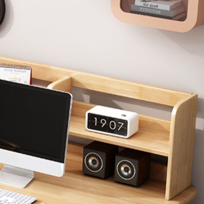 Contemporary Rectangular Solid Wood Writing Desk 3 Drawers H-shape Base Computer Desk Clearhalo 'furn' 'furn_office_desk' 'Furniture' 'Office Desks' 'Office Furniture' 'office_desk' 1200x1200_0c91eeb2-11b4-4b90-a916-55e4a4c1f09e