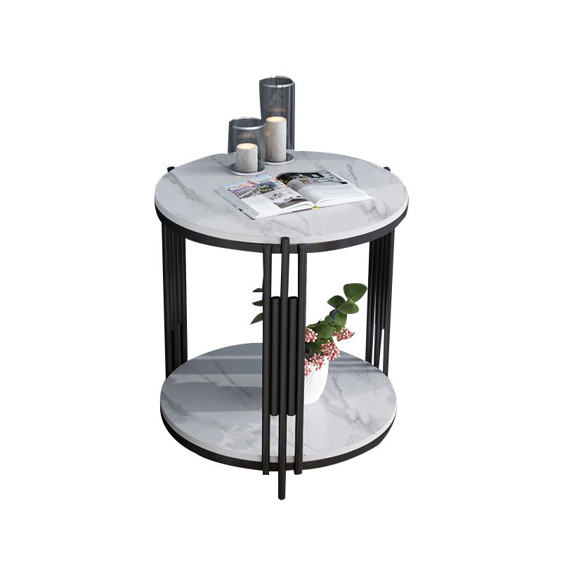 Mesa de acento contemporáneo de la mesa nocturna de almacenamiento abierta gabinete para el dormitorio