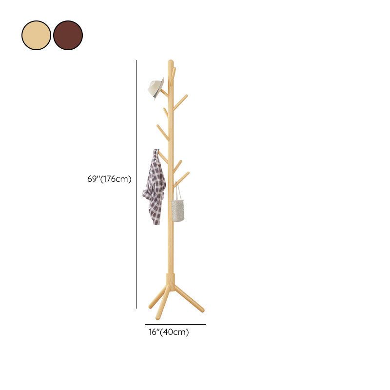 Scandinavische stijl Hall Stand houten vrij staande zaalstandaard met haak