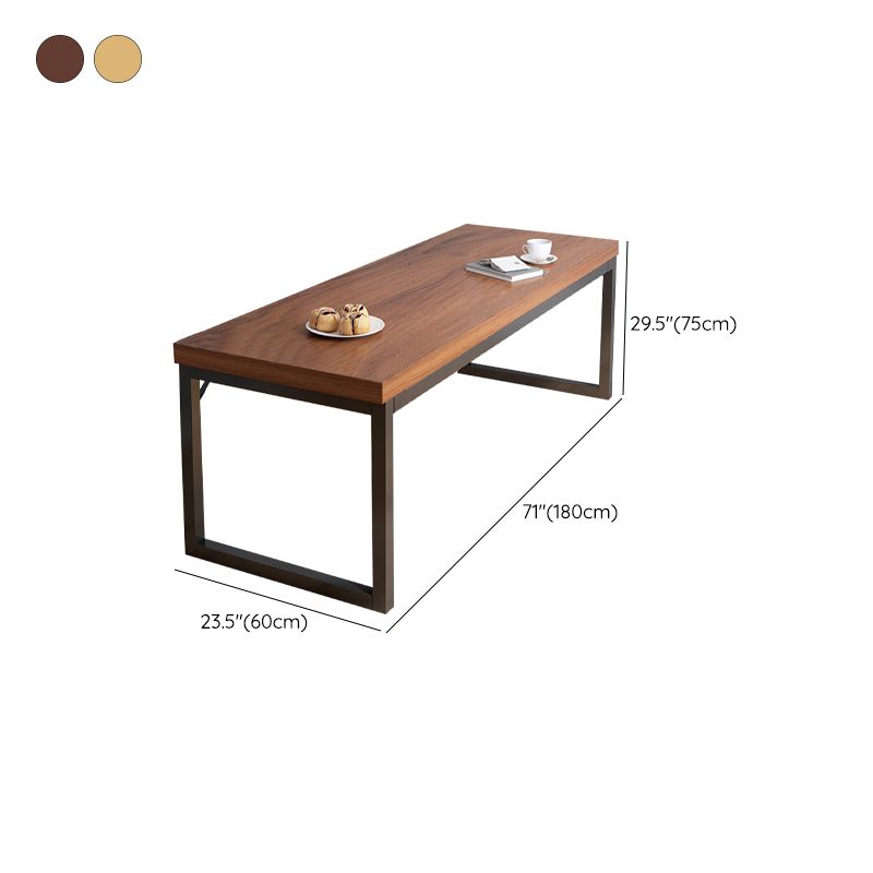 Houten eettafel in industriële stijl Eettafel rechthoekig voor thuis