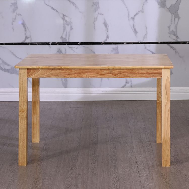 Contemporary Style Oak Dining Table 4 Legs Solid Wood Base Table for Home Clearhalo ' dining_table' 'Dining Tables & Seating' 'Dining Tables' 'furn' 'furn_dining_table' 'Furniture' 'furniture_dining_table' 'Kitchen & Dining Furniture' 'kitchen&dining_furn' 'kitchen' 'kitchen_dining_table' 1200x1200_0c95d133-5567-4c56-aae9-37f8ead12007