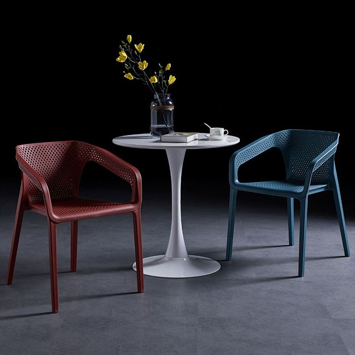 Contemporary Style Plastic Dining Chair Stackable Dining Chairs for Kitchen Clearhalo ' kitchen&dining_furn' 'Dining Chairs' 'Dining Tables & Seating' 'dining_chair' 'furn' 'furn_dining_chair' 'Furniture' 'furniture_dining_chair' 'Kitchen & Dining Furniture' 'kitchen' 1200x1200_0c974acb-45e9-468b-8f8e-e5518bd61254
