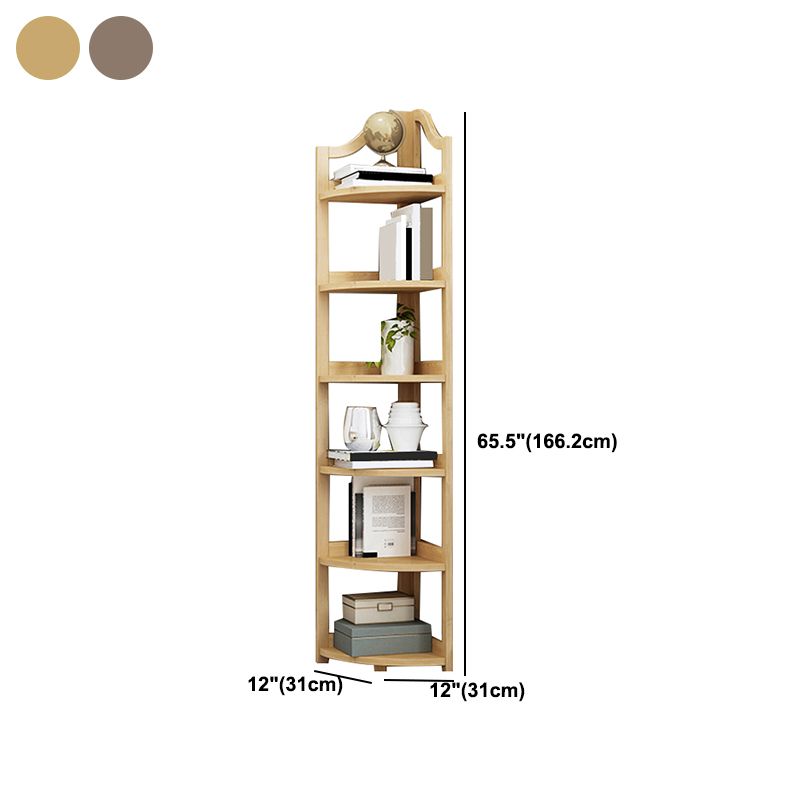 Modern Style Corner Bookshelf Solid Wood Shelf Bookcase for Home Clearhalo 'Bookcases' 'furn' 'furn_bookcases' 'Furniture' 'furniture_bookcases' 'Office Furniture' 1200x1200_0c9802ab-7f8b-4e78-82ad-64c32fe6b450