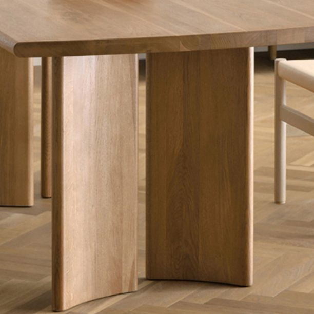 Modern Rectangle Solid Wood Dining Table Tripod Base Dining Table Clearhalo 'Dining Tables & Seating' 'Dining Tables' 'dining_table' 'furn' 'furn_dining_table' 'Furniture' 'Kitchen & Dining Furniture' 1200x1200_0c9840e4-936b-4cb6-ae69-0f521dbf84e1