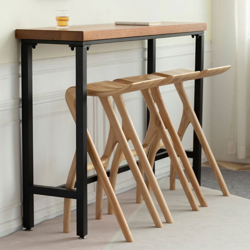 Solid Wood Bar Stool Backrless Counter Stool for Living Room Clearhalo 'Bar Furniture' 'Bar Stools' 'bar_stools' 'furn' 'furn_bar_stools' 'Furniture' 'Kitchen & Dining Furniture' 1200x1200_0c989efb-b606-4daf-a090-13021c3df04f