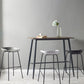 Eigentijdse matte afwerking lederen barstool low back coffeeshop ontlasting