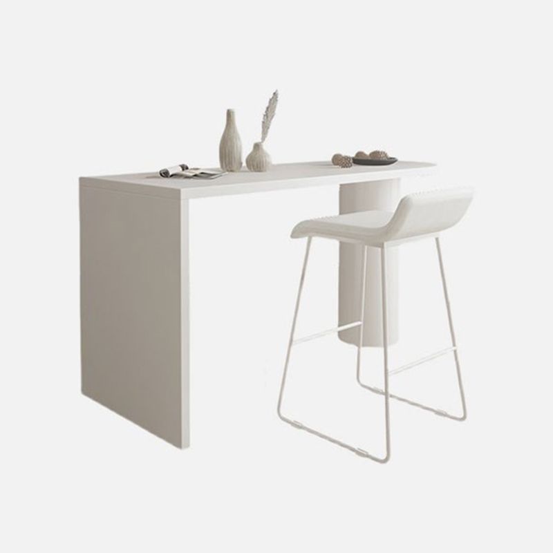 Tavolo da pranzo a bar moderno tavolo da pranzo a barre in legno con base a slitta