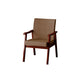 Mid-century Modern Rubberwood Solid Wood Frame Basic Four Leg Accent Armchair