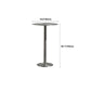 Table de salle à manger ronde en acier inoxydable, table de bar sur pied extérieur-intérieur