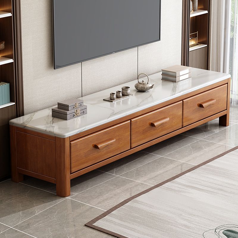 Scandinavian Media Console Stone TV Stand Console with Drawers Clearhalo 'furn' 'furn_tv_stands_entertainment_centers' 'Furniture' 'Living Room Furniture' 'TV Stands & Entertainment Centers' 'TV Stands & Media Storage Furniture' 'tv_stands_entertainment_centers' 1200x1200_0c9db74f-4f5e-46bd-b084-6ce8a098852d