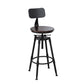 Modern Rotatable Counter Stool Iron Bar Stool with Seat and Pedal