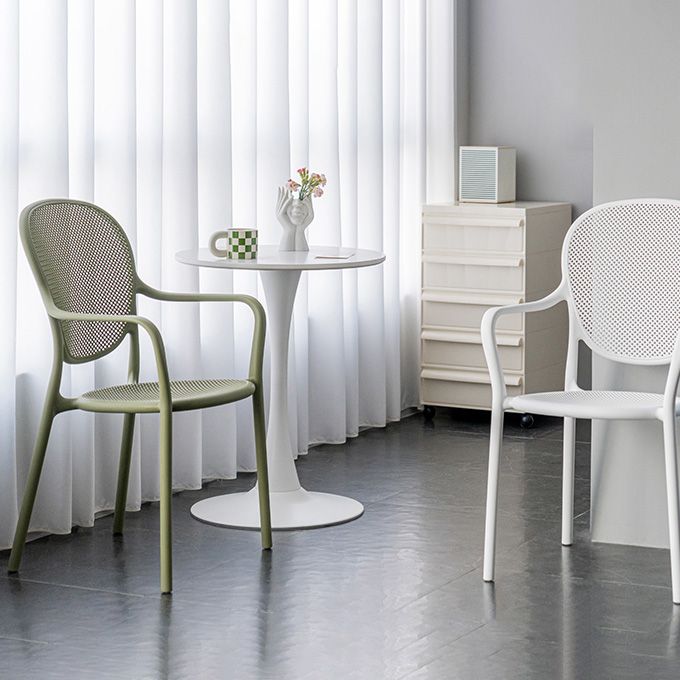 Contemporary Plastic Dining Arm Chair King Louis Back Side Chair Clearhalo 'Dining Chairs' 'Dining Tables & Seating' 'dining_chair' 'furn' 'furn_dining_chair' 'Furniture' 'Kitchen & Dining Furniture' 1200x1200_0c9ffa88-7fe2-4fda-80a2-aba5c8ed9c9d