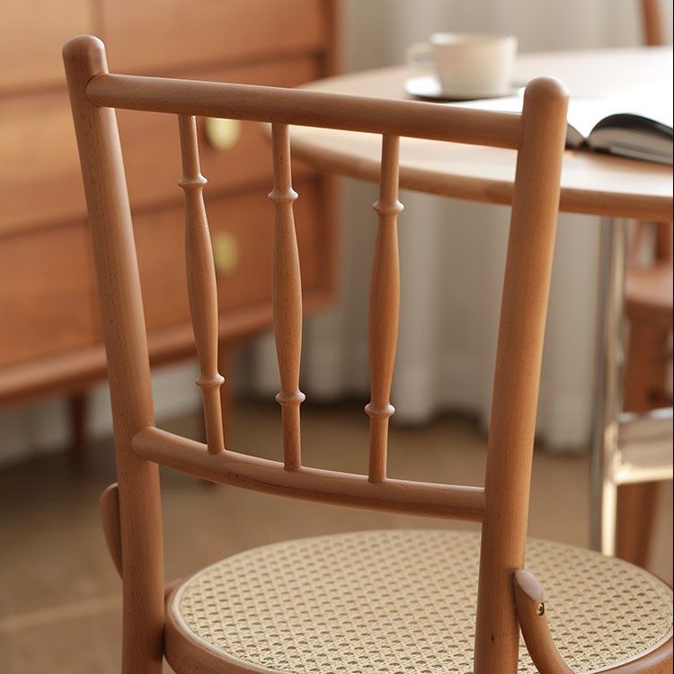 Traditional Birch Slat Back Side Chair Matte Finish Wood Dining Chair Clearhalo 'Dining Chairs' 'Dining Tables & Seating' 'dining_chair' 'furn' 'furn_dining_chair' 'Furniture' 'furniture_dining_chair' 'Kitchen & Dining Furniture' 1200x1200_0ca3514b-7b7d-436d-b2a9-0d86c6e712e1