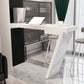 Mesa de bar de estilo moderno Escritorio de bar de bistró de piedra rectangular