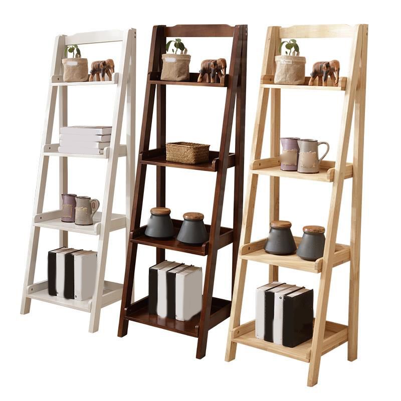 Contemporary Shelves Included Bookshelf Wooden Ladder Bookcase Clearhalo 'Bookcases' 'furn' 'furn_bookcases' 'Furniture' 'Office Furniture' 1200x1200_0ca444ad-7de0-498a-8923-284a621e7095