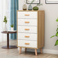 Wood Rectangle Accent Chest with Straight Legs Chest 15.74" Wide