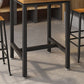 Industrial Indoor Bar Dining Table Square Metal and Wood Bar Table Clearhalo 'Bar Furniture' 'Bar Tables' 'bar_tables' 'furn' 'furn_bar_tables' 'Furniture' 'Kitchen & Dining Furniture' 1200x1200_0ca57bdd-a512-48e0-a18b-ae4bbeaed7e4