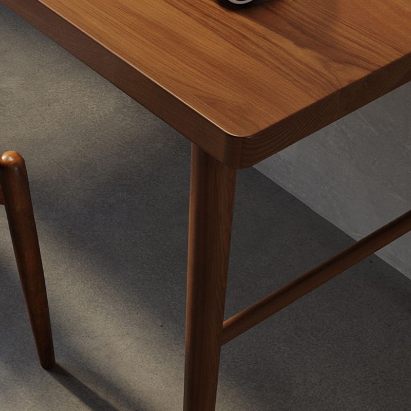 Modern Solid Wood Writing Desk H-Base 23.62" Wide Office Desk Clearhalo 'furn' 'furn_office_desk' 'Furniture' 'Office Desks' 'Office Furniture' 'office_desk' 1200x1200_0ca5acab-5036-4f49-88f6-b94e1e7cd7f1