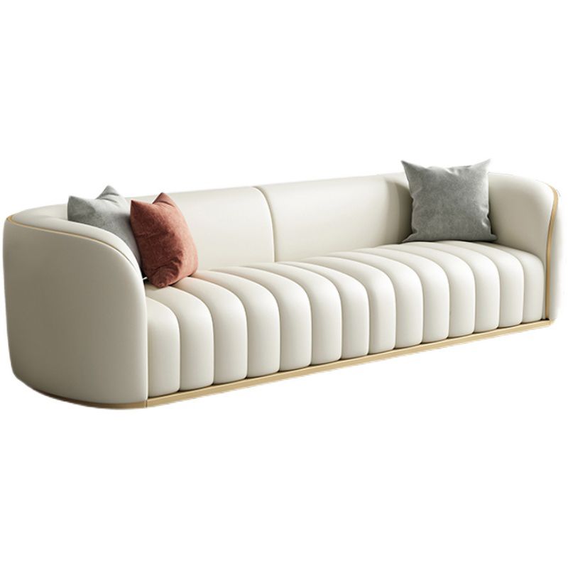 Canapé en cuir moderne pour le salon Smoking Bras canapé avec siège arrière serré