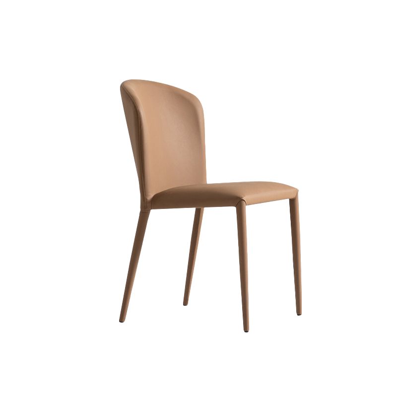Faux Leather Kitchen Dining Armless Chair Upholstered Dining Chair Clearhalo 'Dining Chairs' 'Dining Tables & Seating' 'dining_chair' 'furn' 'furn_dining_chair' 'Furniture' 'Kitchen & Dining Furniture' 1200x1200_0ca75be6-b3a7-490e-9b2a-05f00cd42e49