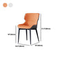 Silla lateral del ala de la silla de comedor de cuero de cuero sintética para uso doméstico
