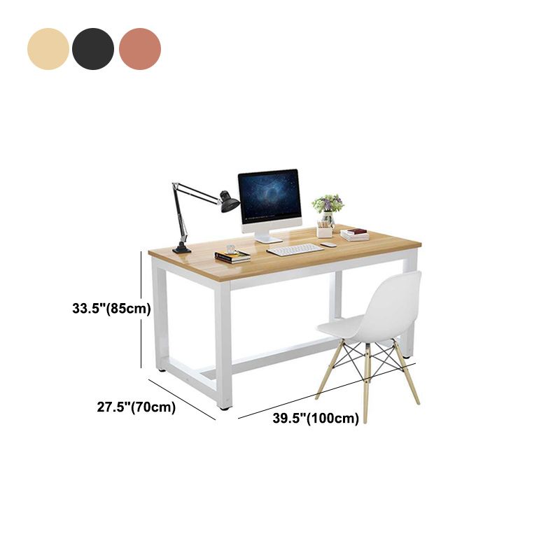 Office Rectangular Desk Home Bedroom Writing Artificial Wood Desk Clearhalo 'Furniture' 'furniture_office_desk' 'Office Desks' 'Office Furniture' 'office_desk' 1200x1200_0ca8fdc1-96de-4aee-adab-4939d7335da0