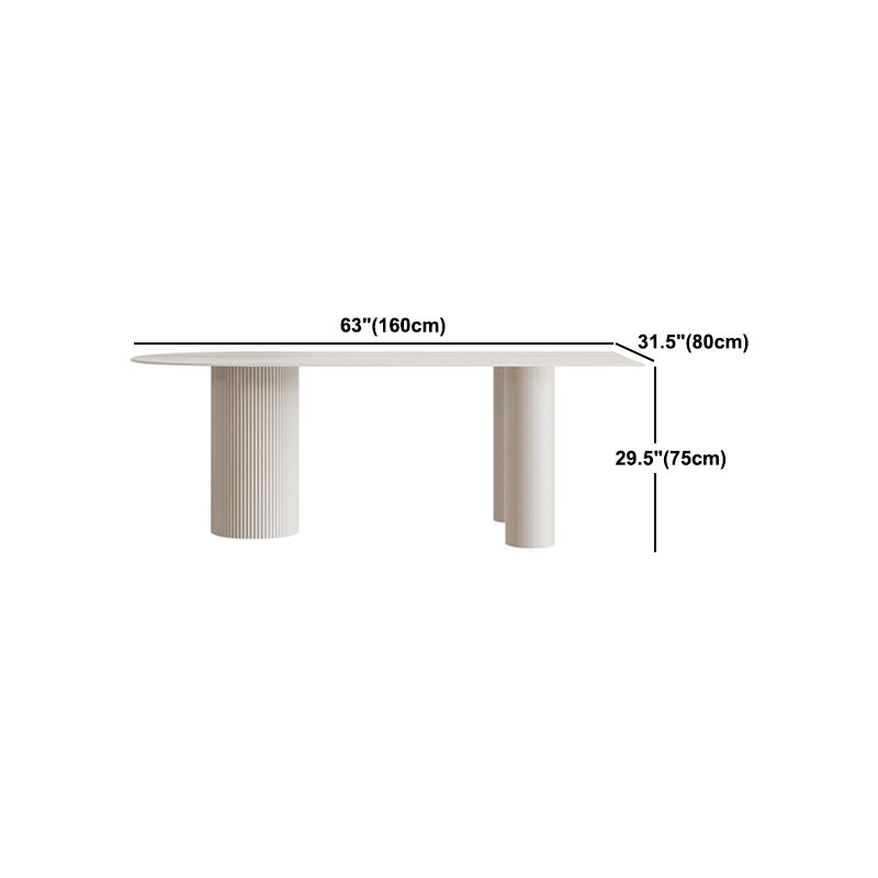 Minimalistische witte eettafelset 1/4/5/7-delig Thuistafel en stoelen