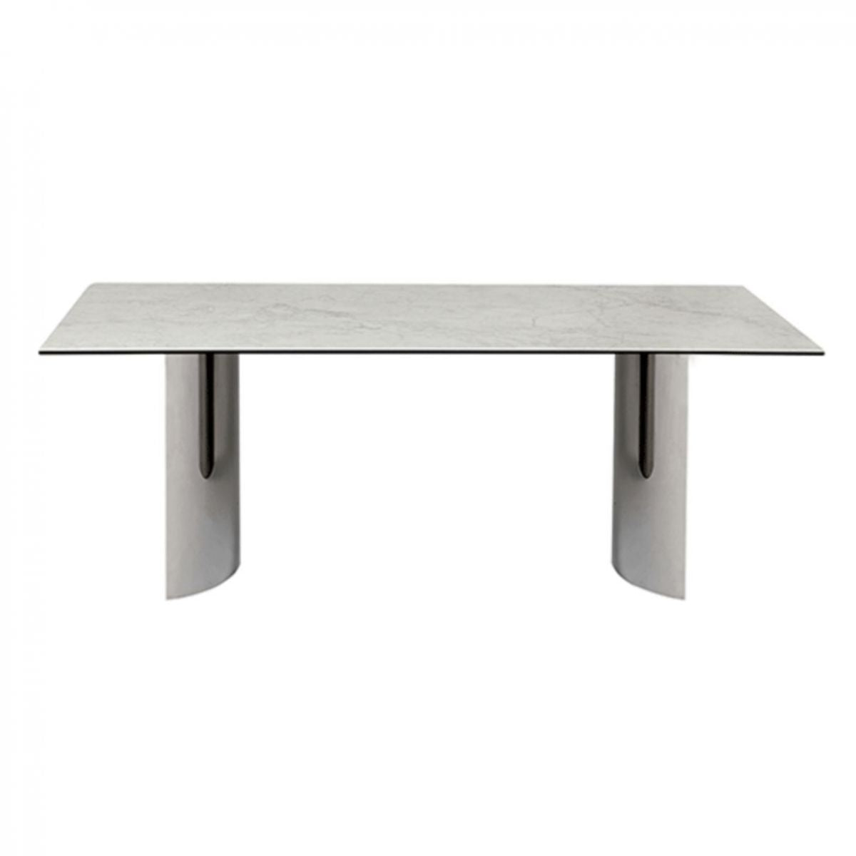 Metal Traditional Luxury Rectangle Table White Sintered Stone Table for Kitchen and Dining Room Clearhalo ' dining_table' 'Dining Tables & Seating' 'Dining Tables' 'furn' 'furn_dining_table' 'Furniture' 'furniture_dining_table' 'Kitchen & Dining Furniture' 'kitchen&dining_furn' 'kitchen' 'kitchen_dining_table' 1200x1200_0cab498c-6ed7-45e3-99a3-32af4cfa9100