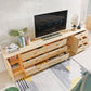 Stand de style Scandinave Stand Pine Wood Open Console TV de stockage fermé