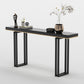Tabella della console rettangolare moderna Tabella di divano console in nero