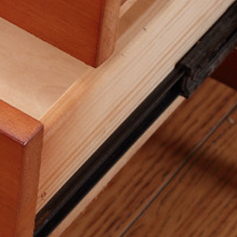 Cabinete de noche contemporáneo Mesa nocturna de madera maciza con cajones