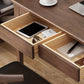 Contemporary Solid Wood Writing Desk Bedroom Office Desk with 4 Legs