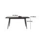 Modern Black 1/4/5/7 Pieces Dining Set Rectangle Legs Stone Indoor Dinette Set Clearhalo 'Dining Room Sets' 'Dining Tables & Seating' 'dining_room_set' 'furn' 'furn_dining_room_set' 'Furniture' 'Kitchen & Dining Furniture' 1200x1200_0caecd1a-888d-4c8e-8a51-36b89dc7e582