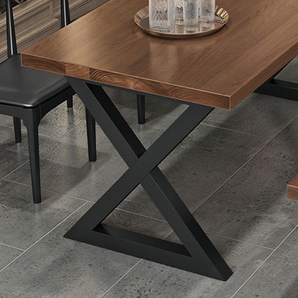 Industrial 1/3/4/5 Pieces Dining Set Rectangle Pine Wood Dining Table for Dining Room Clearhalo 'Dining Room Sets' 'Dining Tables & Seating' 'dining_room_set' 'furn' 'furn_dining_room_set' 'Furniture' 'Kitchen & Dining Furniture' 1200x1200_0cb0254f-cdb7-4dab-9cb2-38313cbc7b3d