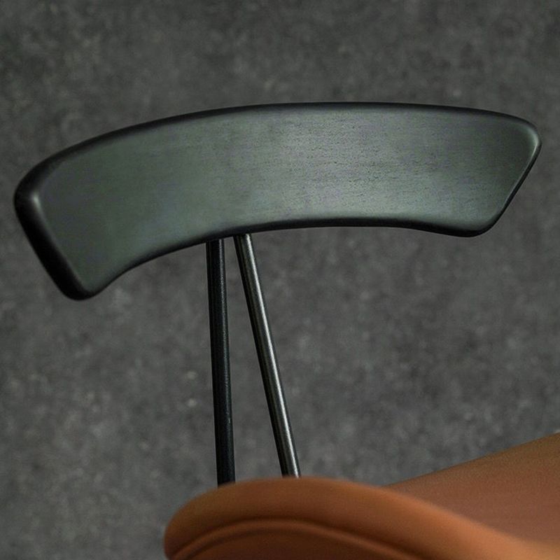 Contemporary Faux Leather Bar Stool 39" Indoor Stool with Metal Base Clearhalo 'Bar Furniture' 'Bar Stools' 'bar_stools' 'furn' 'furn_bar_stools' 'furniture_bar_stools' 'Kitchen & Dining Furniture' 'kitchen&dining_furn' 'kitchen' 'kitchen_furn' Furniture' 1200x1200_0cb1cd2a-1b49-42a6-82a8-e09ec5f19263