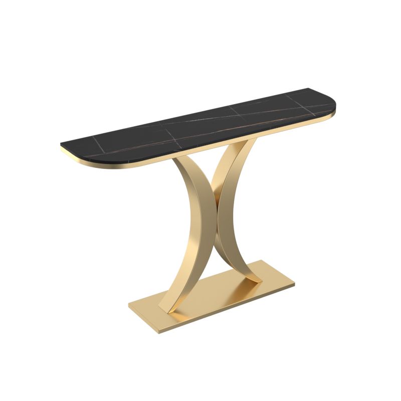 Console in ardesia glam tavolo mezzano con console resistente al graffi di ferro resistente alla macchia