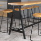 Dining Room Rectangle Wood Top Counter Table Metal Black Legs Industrial Bar Table Clearhalo 'Bar Furniture' 'Bar Tables' 'bar_tables' 'furn' 'furn_bar_tables' 'Furniture' 'furniture_bar_tables' 'Kitchen & Dining Furniture' 1200x1200_0cb315c0-ed12-491a-8e79-8d639e05e973