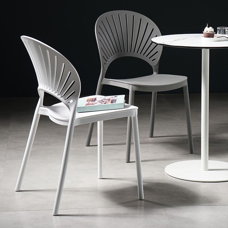 Contemporary Style Dining Chairs Plastic Dining Armless Side Chairs for Kitchen Clearhalo ' kitchen&dining_furn' 'Dining Chairs' 'Dining Tables & Seating' 'dining_chair' 'furn' 'furn_dining_chair' 'Furniture' 'furniture_dining_chair' 'Kitchen & Dining Furniture' 'kitchen' 1200x1200_0cb3d273-947f-4ba0-a3e4-24e0dc380c64