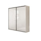 Modern Artificial Wood Wardrobe Armoire Freestanding Wardrobe in White