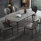 Modern Style Gray Dining Table Sintered Stone Table with 4 Legs for Kitchen Clearhalo ' dining_table' 'Dining Tables & Seating' 'Dining Tables' 'furn' 'furn_dining_table' 'Furniture' 'furniture_dining_table' 'Kitchen & Dining Furniture' 'kitchen&dining_furn' 'kitchen' 'kitchen_dining_table' 1200x1200_0cb52edf-e8a3-4235-a7f1-1b6152f2310b