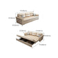Modern Sleeper Sofa Flared Arms Futon Sleeper Sofa Bed with Storage