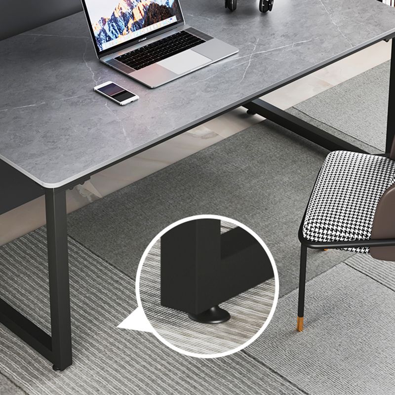 Stone Industrial Writing Desk Sled Rectangular Office Desk for Home Clearhalo 'furn' 'furn_office_desk' 'Furniture' 'Office Desks' 'Office Furniture' 'office_desk' 1200x1200_0cb644b4-7a6c-4336-b4bf-1243ee3fbe98
