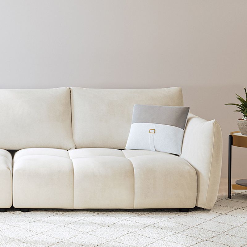 Velvet Living Room Square Arm Standard Cushions Contemporary Seating Clearhalo 'furn' 'furn_sofas' 'Furniture' 'furniture_sofas' 'kitchen' 'kitchen_sofas' 'Living Room Furniture' 'Sofa' 'sofas' 1200x1200_0cb7404a-afaf-4e3d-b6a4-4d9c4da228a6