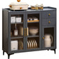 Glam Style Blue Storage Buffet Stand Bamboo Buffet Sideboard for Kitchen Clearhalo 'buffet_sideboard' 'Buffets & Sideboards' 'furn' 'furn_buffet_sideboard' 'Furniture' 'Kitchen & Dining Furniture' 1200x1200_0cb7f36a-18c8-4032-9be5-02c5ad591e77