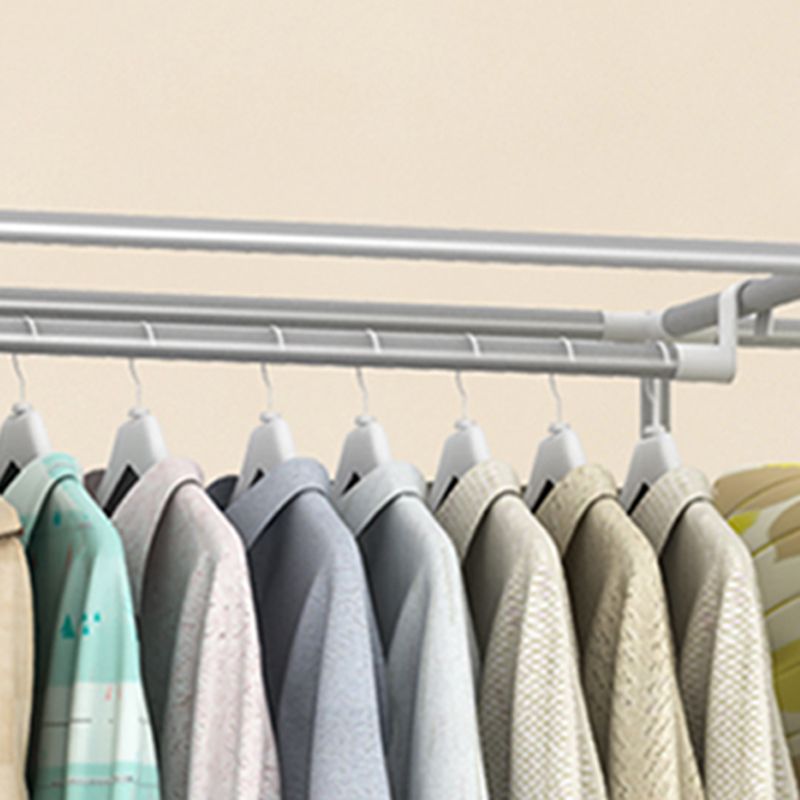 Modern Bedroom Wardrobe Armoire Steel Frame Wardrobe with Drawers Clearhalo 'Armoires & Wardrobes' 'armoires_wardrobes' 'Bedroom Furniture' 'furn' 'furn_armoires_wardrobes' 'Furniture' 1200x1200_0cb7f3a0-6b9d-4a39-8350-b39f3972c2ed