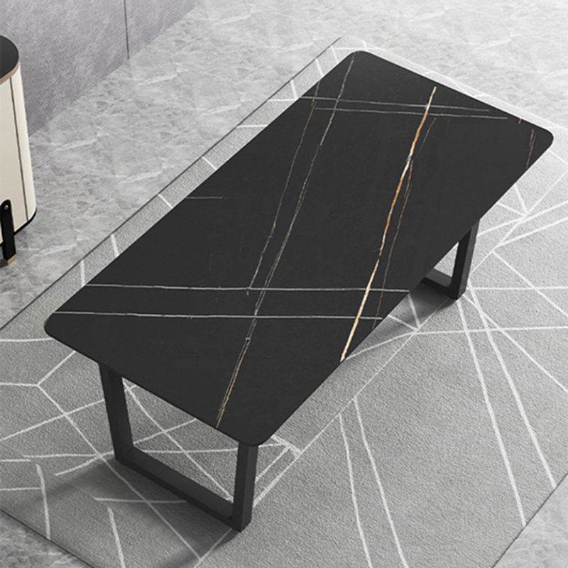 Moderne 1/5 stukken Dinerset rechthoekige stenen eettafel ingesteld voor woonkamer