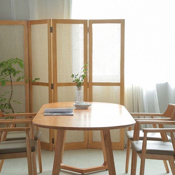 Tavolo da pranzo in stile contemporaneo tavolo da dinette ovale in legno solido per cucina