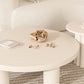 Table basse contemporaine en bois ou table de bout avec 4 pieds