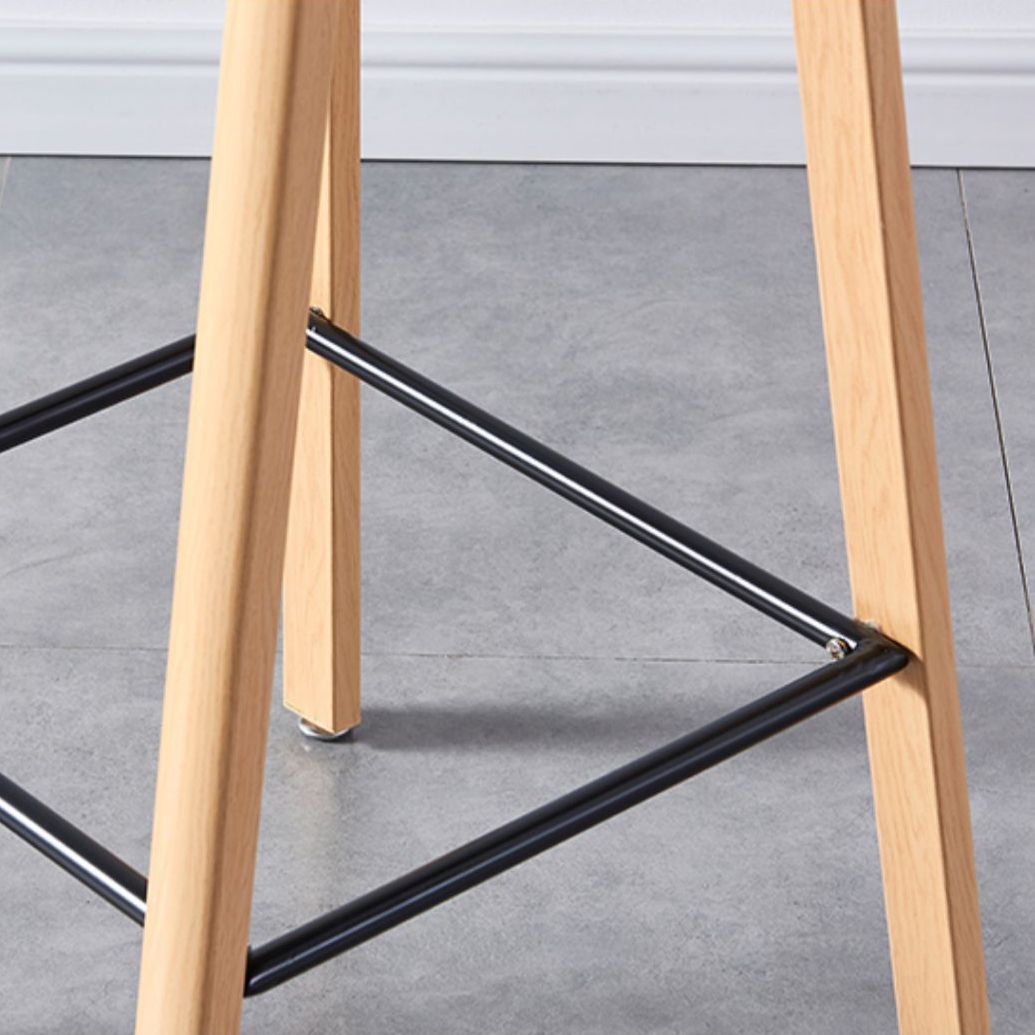 Contemporary Plastic Bucket Low Back Bar Stools with Metal Base