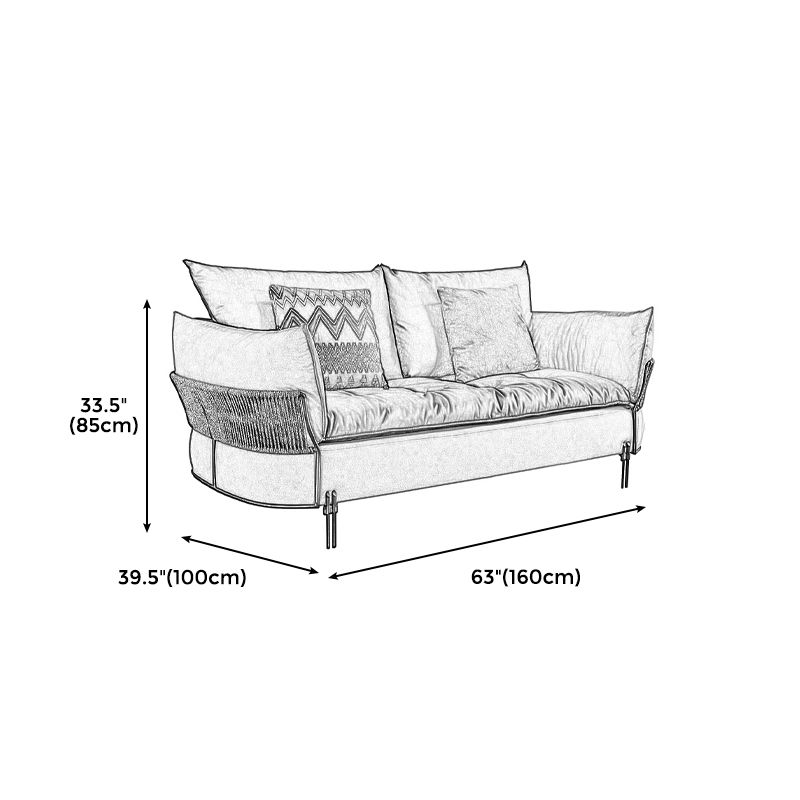 Ultra-Modern Faux Leather Square Arm Sofa with Loose Back Stain Resistant Standard Sofa Clearhalo 'furn' 'furn_sofas' 'Furniture' 'furniture_sofas' 'kitchen' 'kitchen_sofas' 'Living Room Furniture' 'Sofa' 'sofas' 1200x1200_0cbbc1f1-aae8-41f1-8c30-e62d844047da